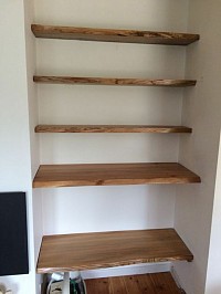 Live edge floating shelves, shelving, shelf, hardwood shelf