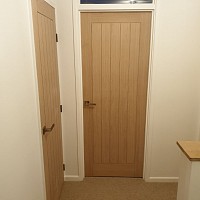 Door hanging, door installation, door jamb, oak door installation
