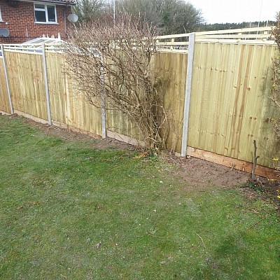 Feather edge panels, fence installation, bespoke fencing, sturdy fence