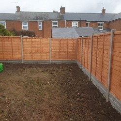 New fence, bespoke fence, lap panels, cheap fencing